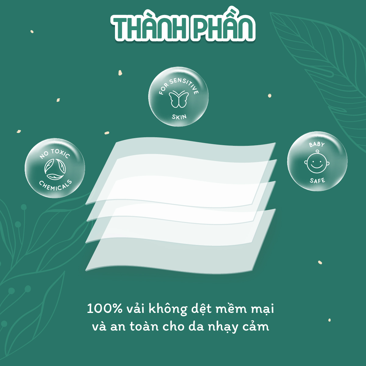 Combo 03 túi khăn vải khô đa năng cao cấp Lamy EcoWipes 600/900GR không mùi không chất huỳnh quang an toàn cho bé
