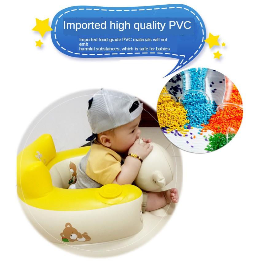Ghế Bơm Hơi Tập Ngồi Tập Ăn Êm Ái Cho Bé - AsiaMart