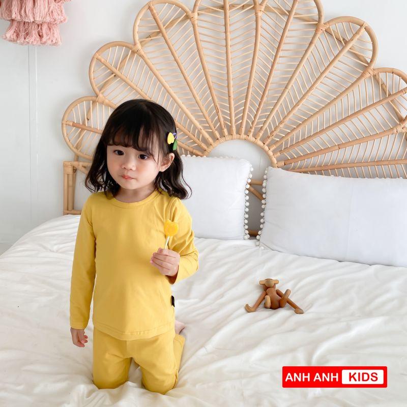 Bộ cho bé trai - Bộ cho bé gái chất Thun Lạnh Dài Tay Mẫu Mới 2021 ANHANHKIDS - Minky mom