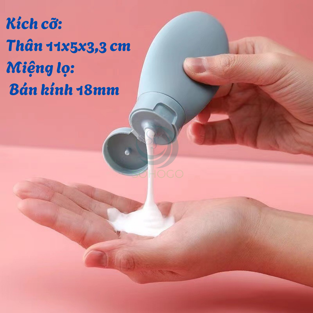Bộ 3 lọ chiết mỹ phẩm du lịch mini – Dung tích 60ml tiện lợi Set 3 lọ chiết mỹ phẩm du lịch 60ml - Bộ 3 lọ chiết mỹ phẩm du lịch 60ml