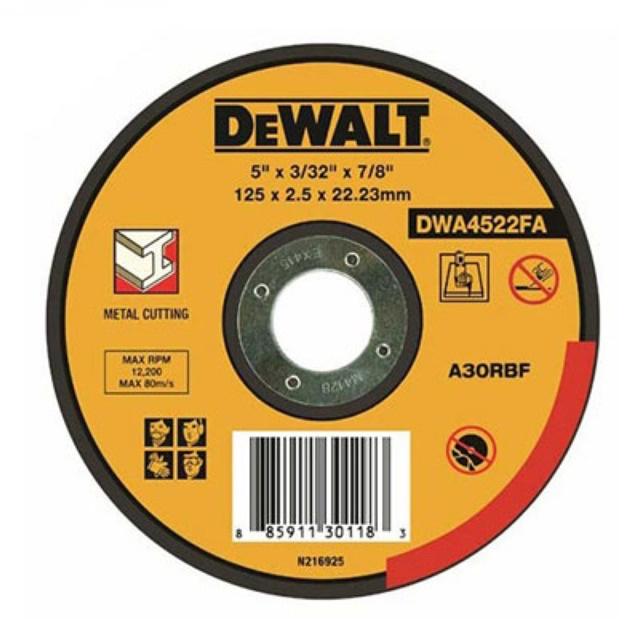 Đá cắt, đá mài cao cấp Dewalt 125mm - Chính hãng SKU DWA8063SIA DWA4522FA DW4543A