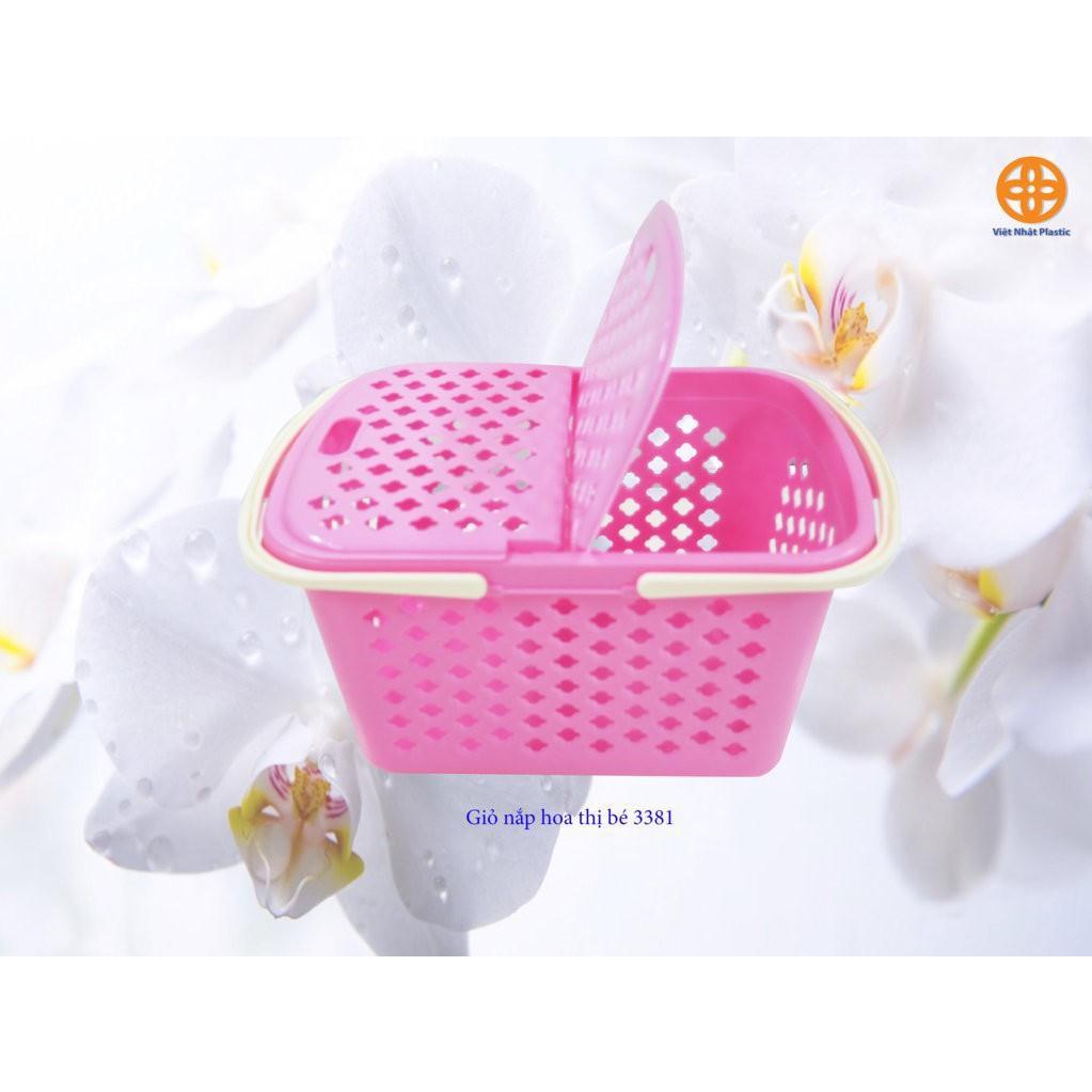 Rổ giỏ làn nắp hoa thị các cỡ