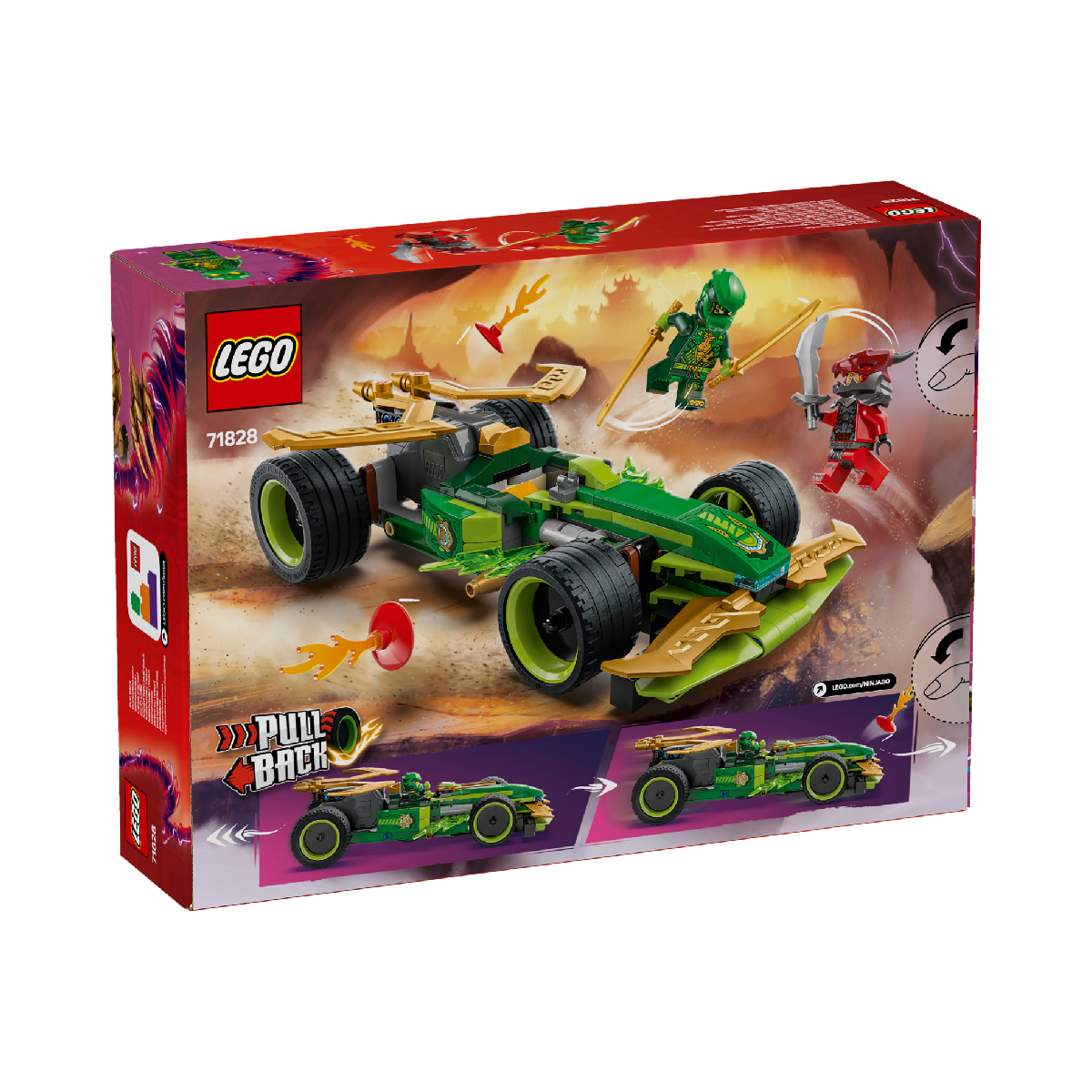 LEGO NINJAGO 71828 Đồ Chơi Lắp Ráp Xe Đua Của Lloyd (181 Chi Tiết)