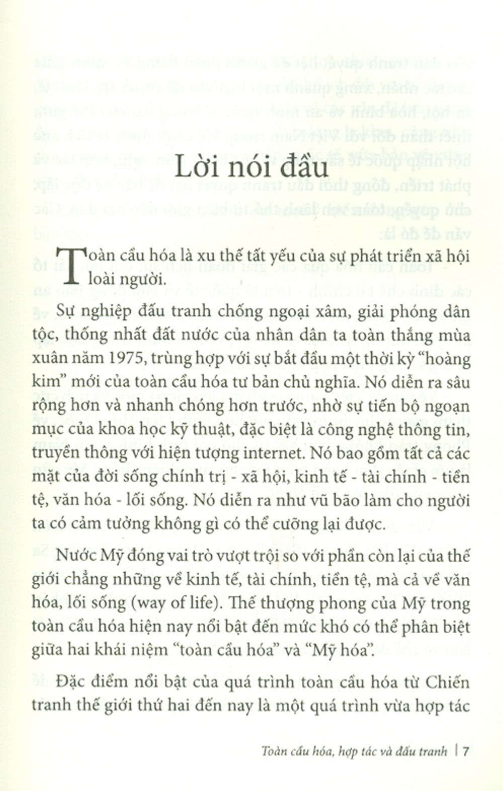 Toàn Cầu Hóa - Hợp Tác Và Đấu Tranh