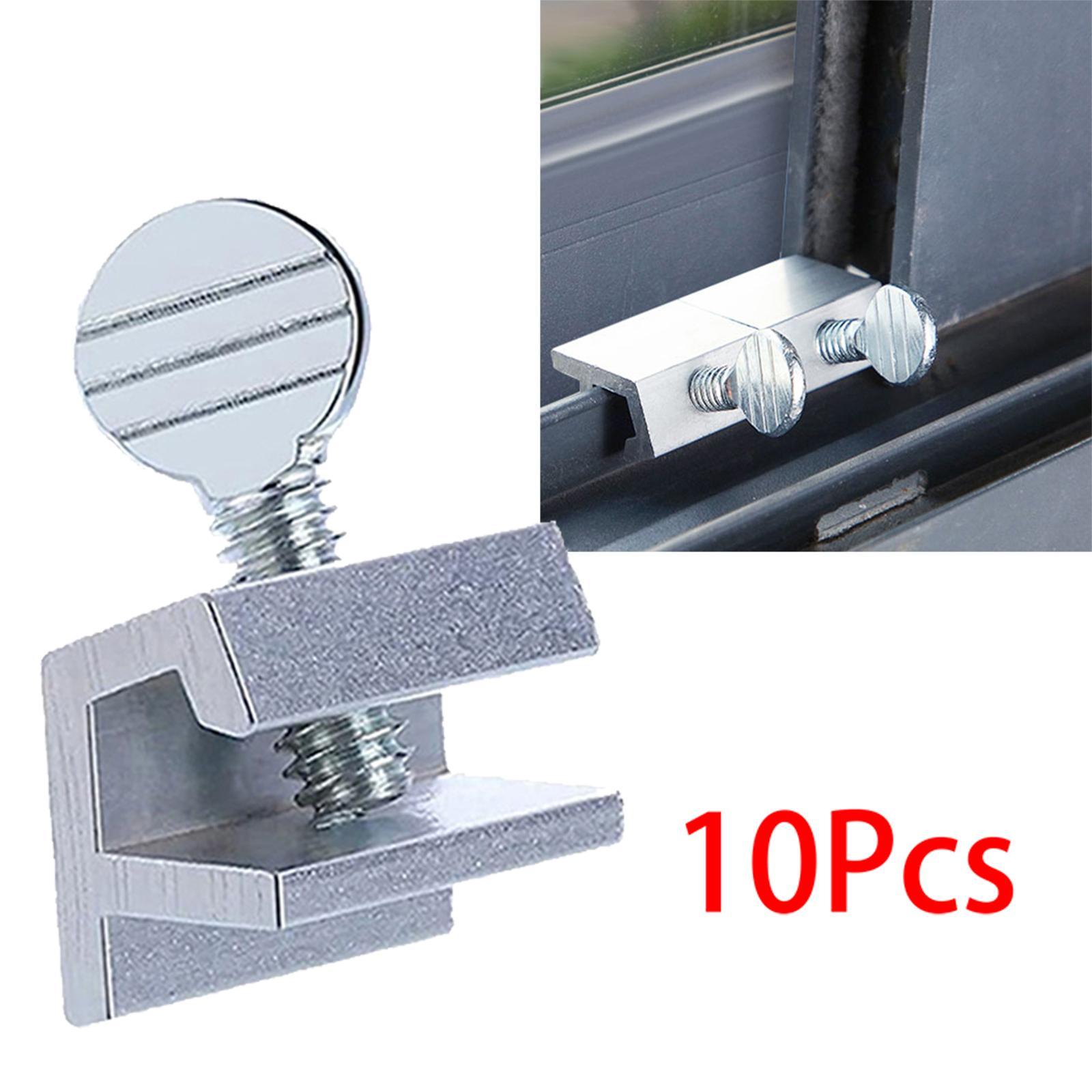 10x Sliding Door Window Locks Universal Portable for Window Bathroom Bedroom