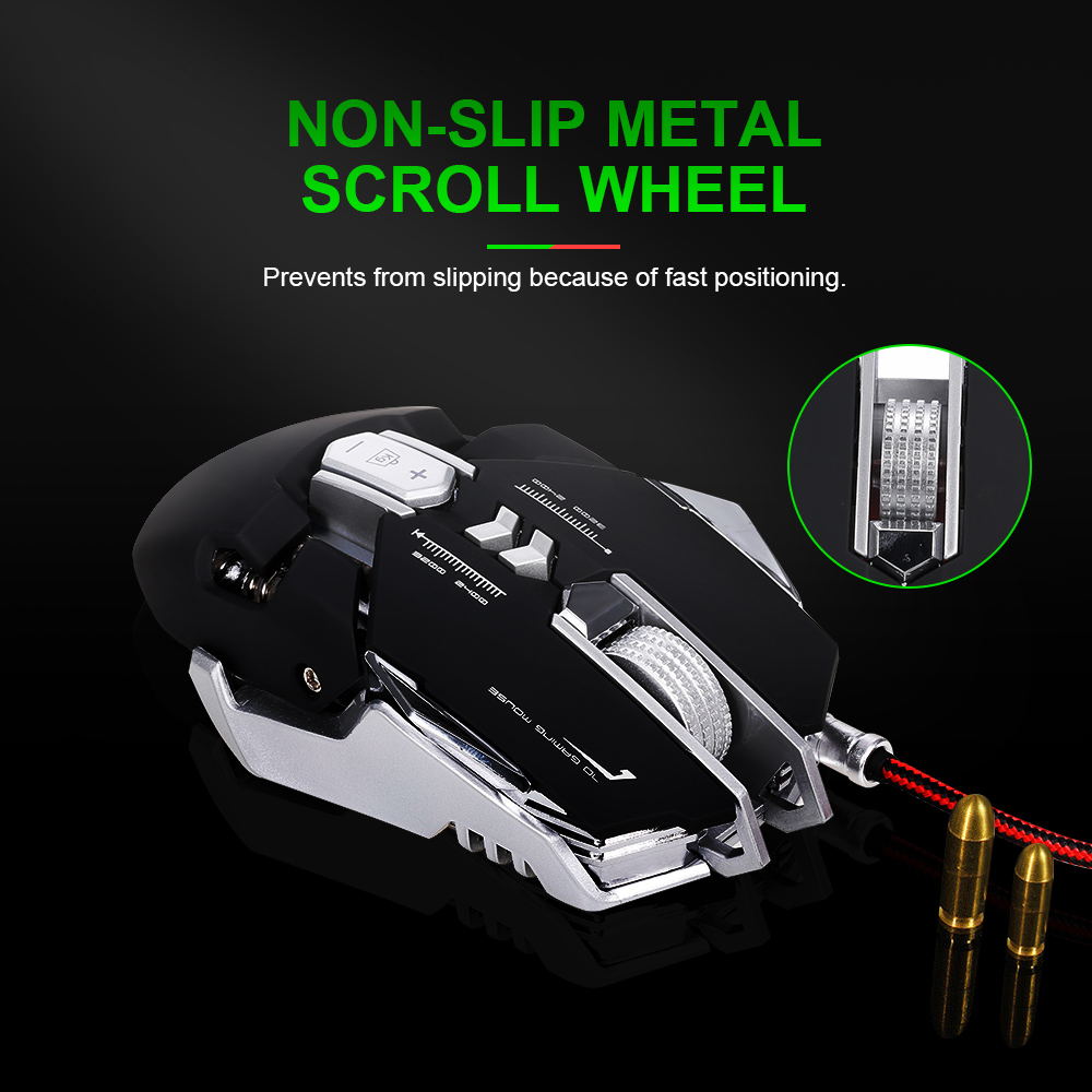 Chuột Chơi Game Có Dây USB G9 3500DPI 7 Nút Có Thể Lập Trình Hiệu Ứng Ánh Sáng LED