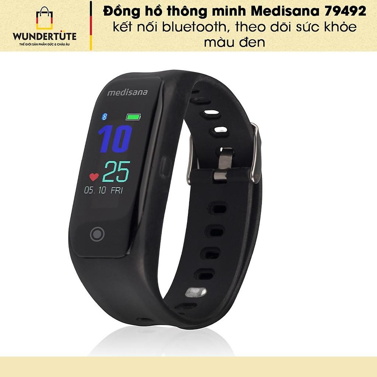 Đồng Hồ Thông Minh Medisana 79492, Đồng Hồ Đeo Tay Đo Nhịp Tim, Vận Động Thể Thao, Huyết Áp, Dành Cho Người Chạy Bộ