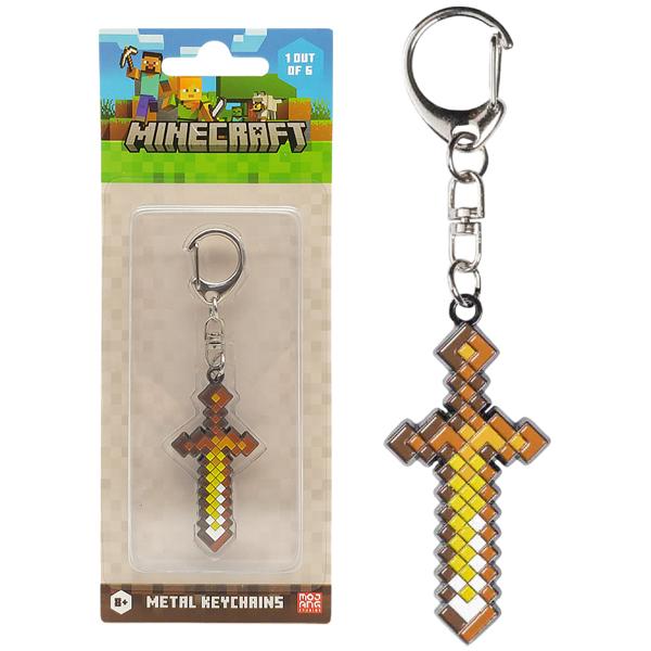 Móc Khóa Minecraft Bằng Kim Loại Mẫu 1 - Mojang Studios SWO/MC6010