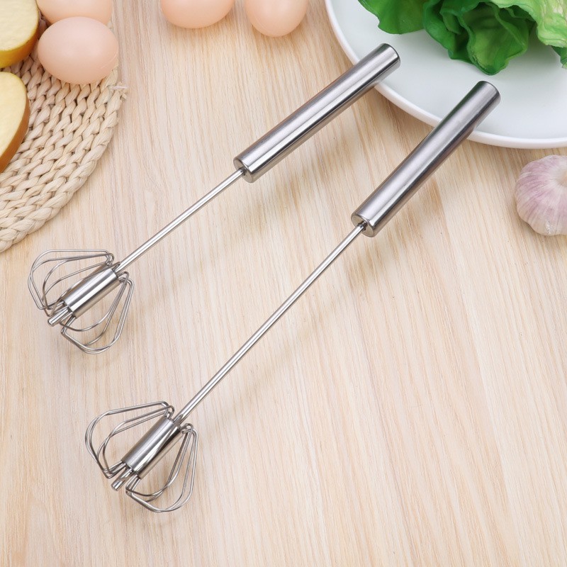 Dụng Cụ Đánh Trứng Bằng Inox Dạng Ấn Tay