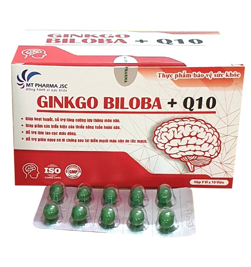 Viên hoạt huyết dưỡng não GINKGO BILOBA + Q10