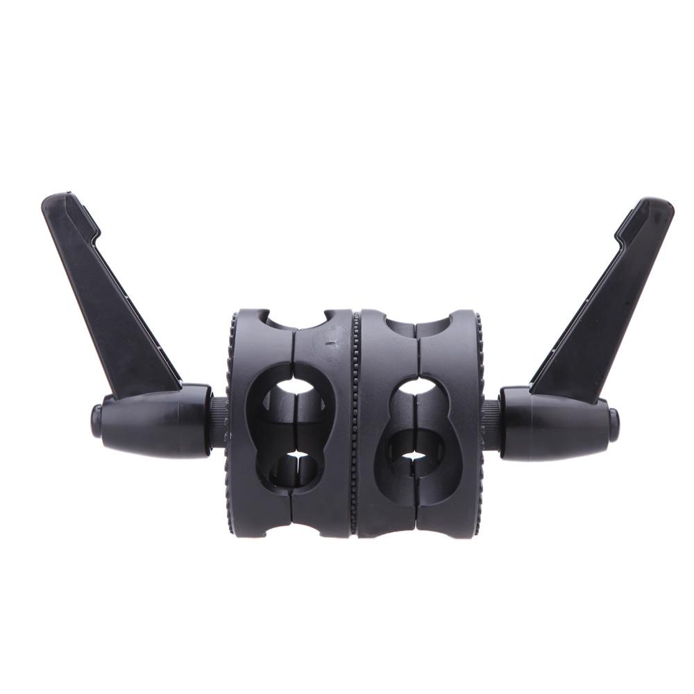 Kẹp đầu góc xoay kép cho Photo Studio Boom Arm Reflector Holder Stand