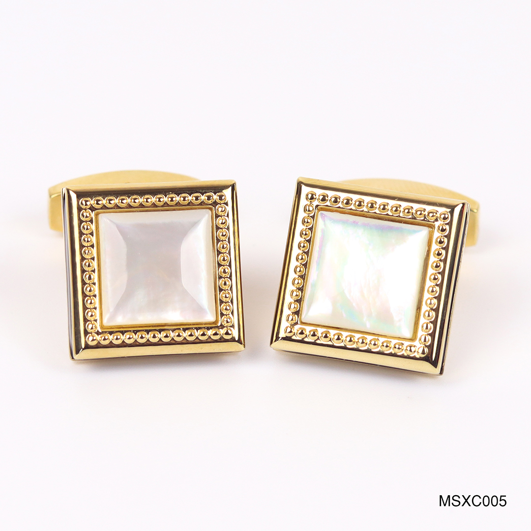 Khuy măng sét Cufflinks cao cấp khảm xà cừ - Thomas Nguyen