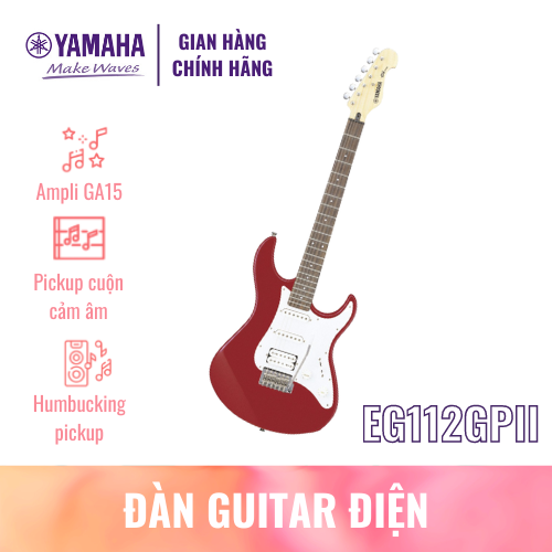 Bộ đàn Guitar điện YAMAHA EG112GPII gồm 8 chi tiết - Trọn bộ bạn cần cho buổi biễu diễn trực tiếp, sản phẩm chính hãng