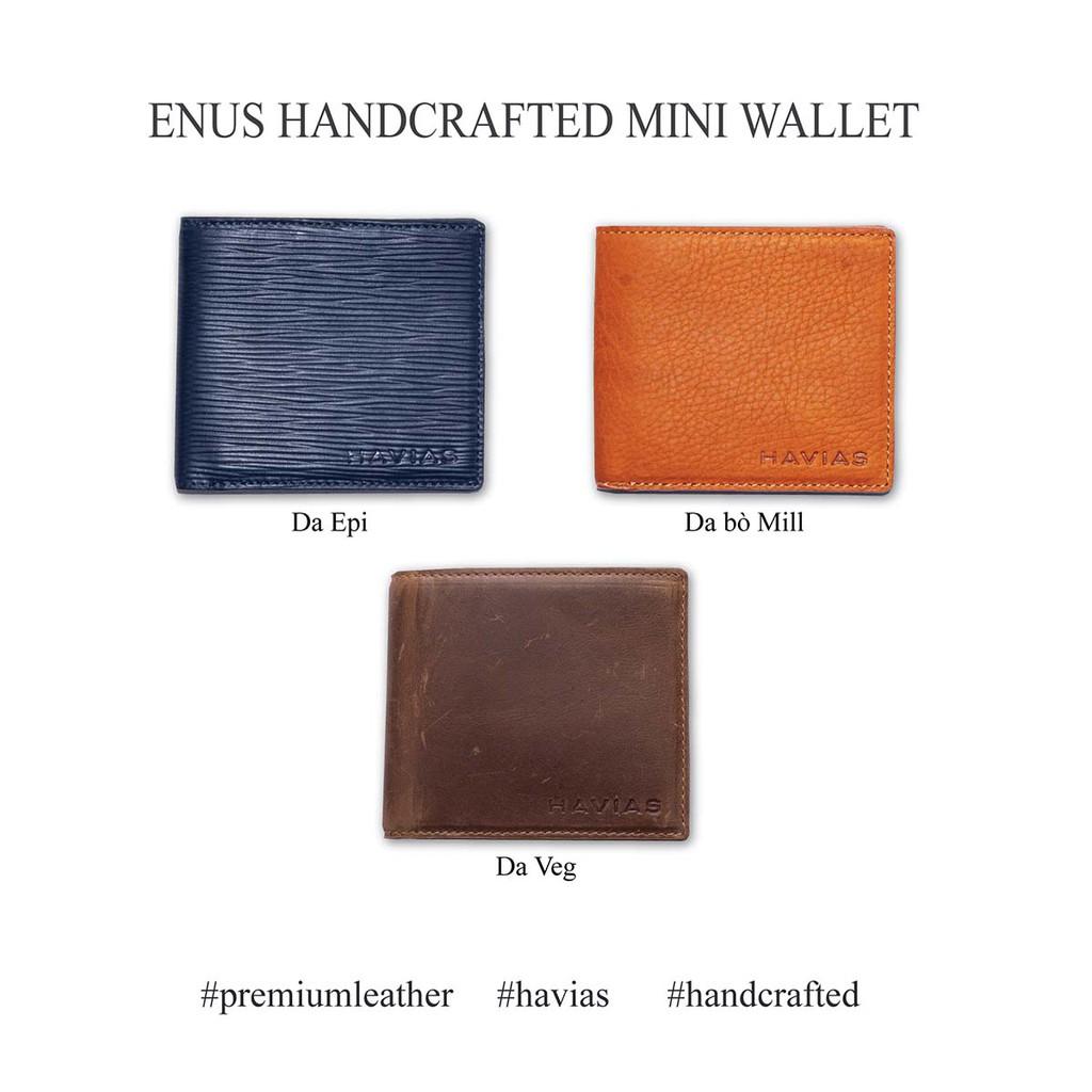 Ví Ngắn Enus Handcrafted Wallet HAVIAS_Nâu