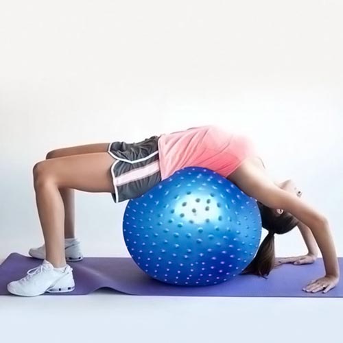 Bóng Tập Yoga Có Gai Bóng Tập Gym - Bóng Cao Cấp Có Gai 75cm Loại Cực Dày- Loại 1- Rèn Luyện Sức Khoẻ- Tặng Kèm Bơm- Hàng Chính Hãng MINIIN