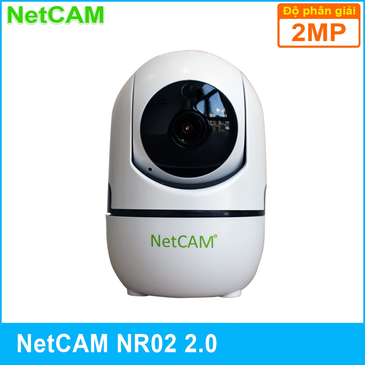 Camera IP WiFi Giám Sát An Ninh NetCAM NR02, độ phân giải 2.0MP - Hàng Chính Hãng