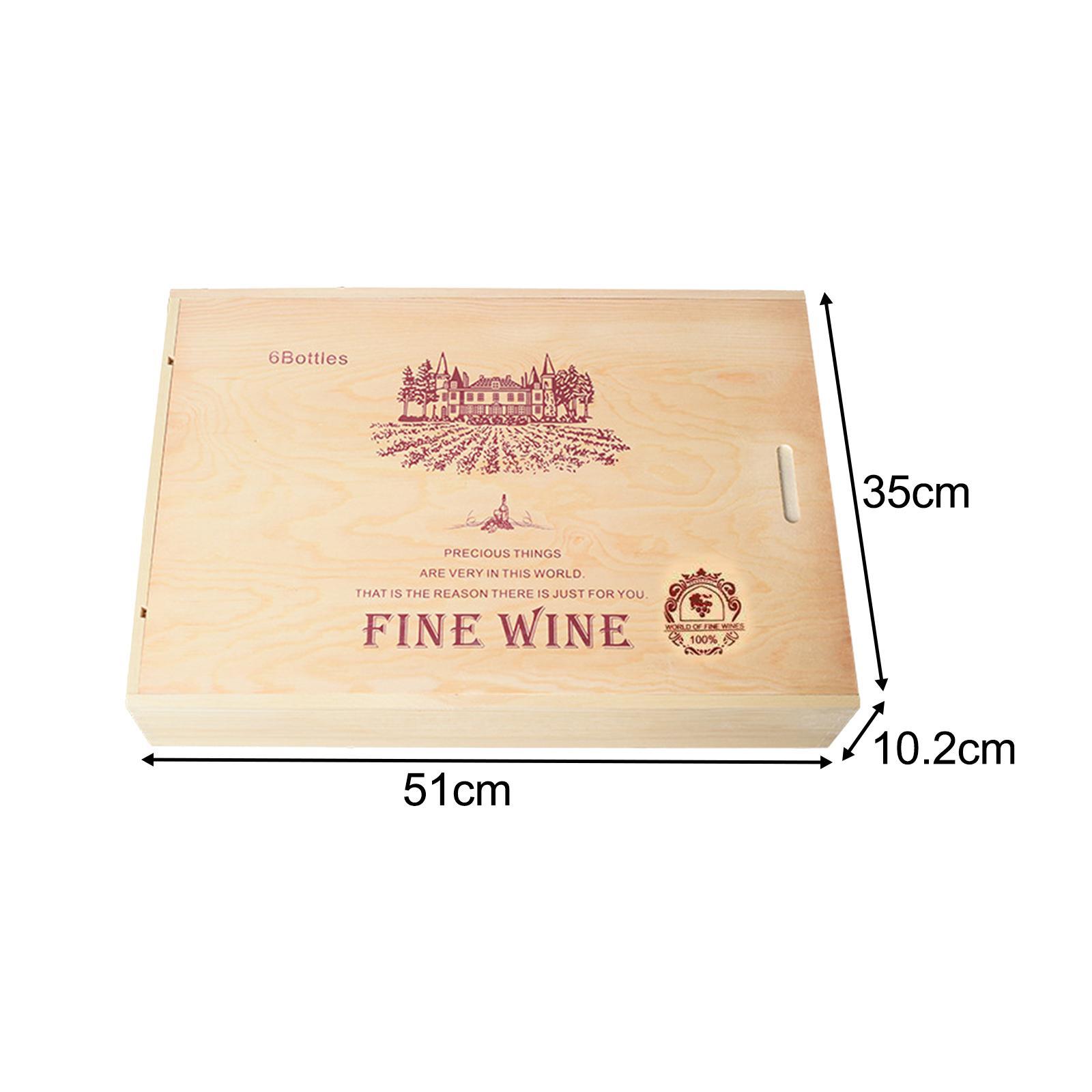 Gift Box Portable Wooden  Box for Celebrations Holiday Housewarming