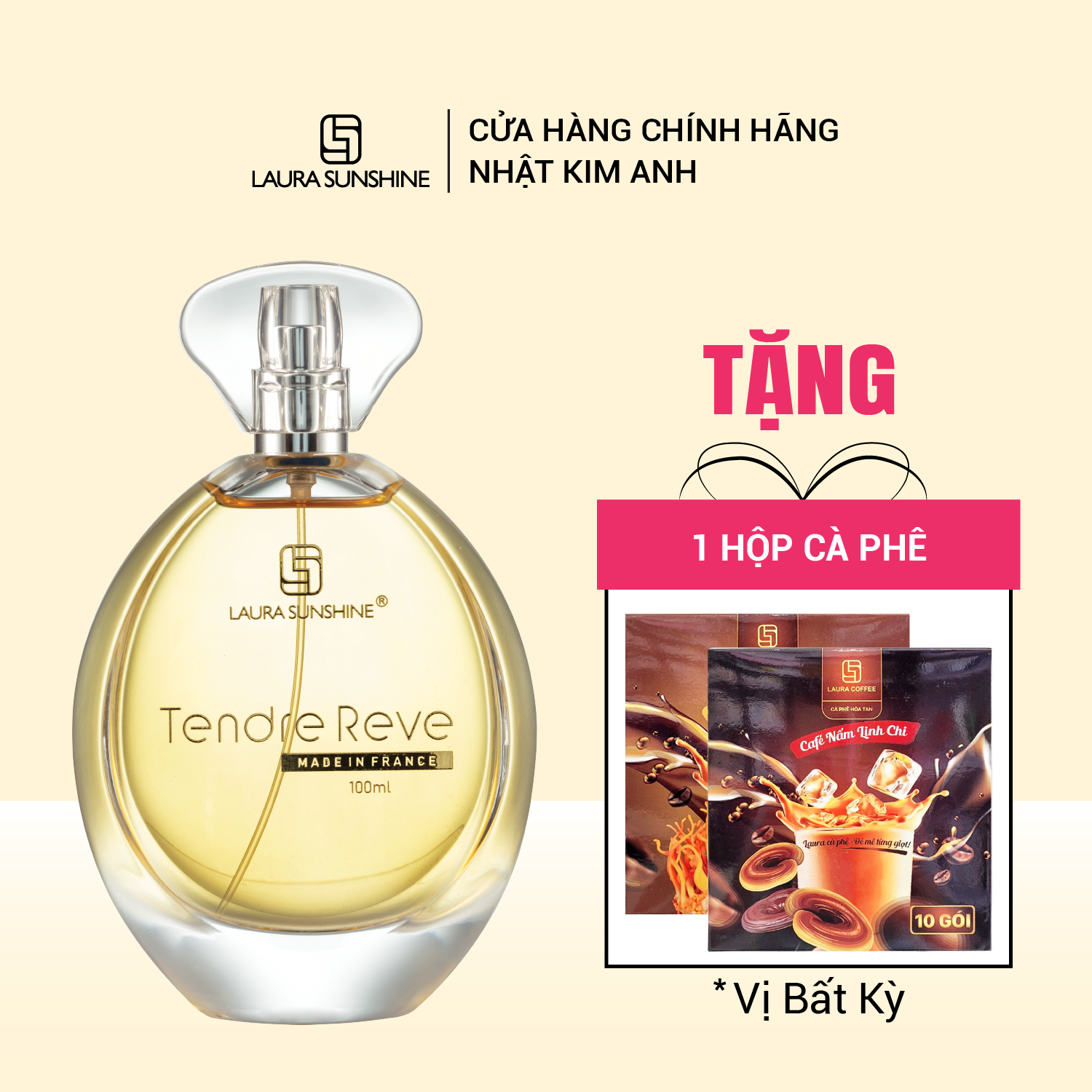 [Tặng Quà] Nước hoa nữ Laura Paris No3 Tendre Reve Nhật Kim Anh 100ml