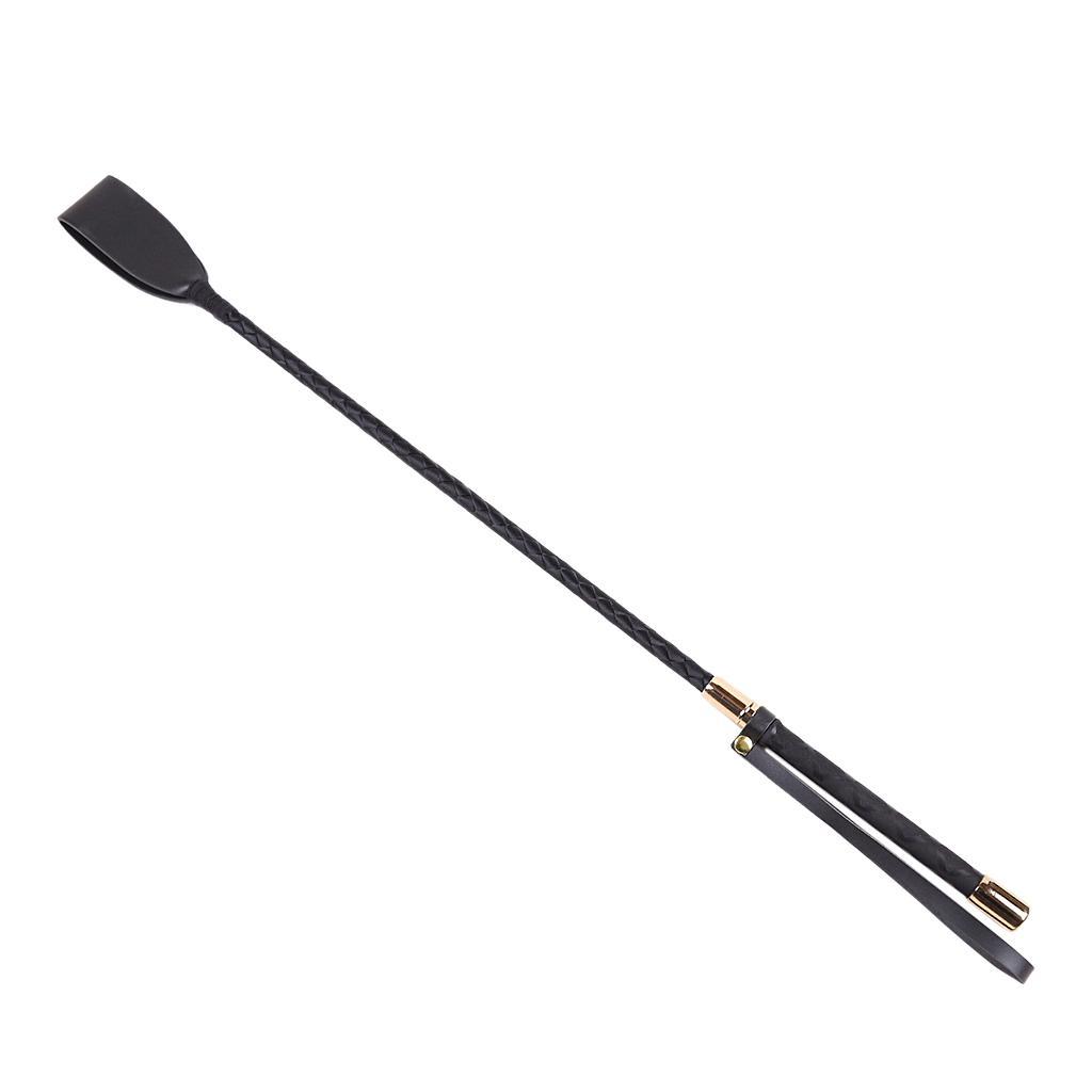 Leather Horse Riding Crop Straight Strict Restraint Cosplay Toy for