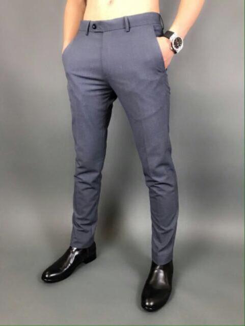 Quần âu nam Vải Trượt Hàn Quốc loại đẹp, quần tây nam không bai xù cam kết đẹp ưng ý