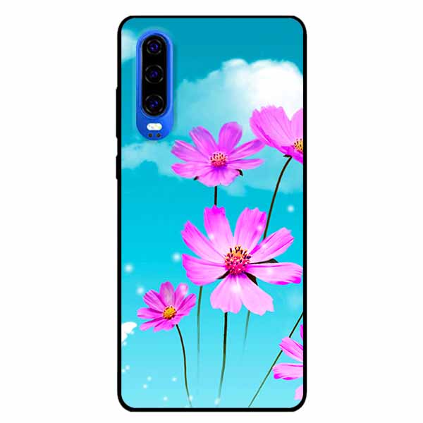 Ốp lưng dành cho Huawei P30 mẫu Hoa Tím Bầu Trời