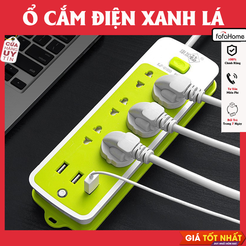 Ổ Cắm Điện Thông Minh Đa Năng 6 Ổ Cắm 3 cổng Sạc USB Tiện Dụng Có Công Tắc