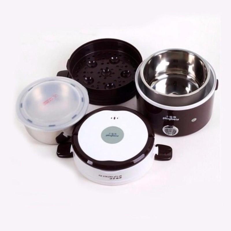 HỘP CƠM HÂM NÓNG CẮM ĐIỆN VĂN PHÒNG, HỘP ĐỰNG THỰC PHẨM CẮM ĐIỆN, HỘP CƠM CẮM ĐIỆN VĂN PHÒNG 3 TẦNG