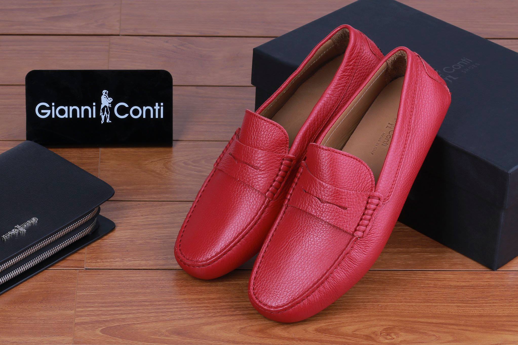 Giày Moka Ý Gianni Conti 1720ROS
