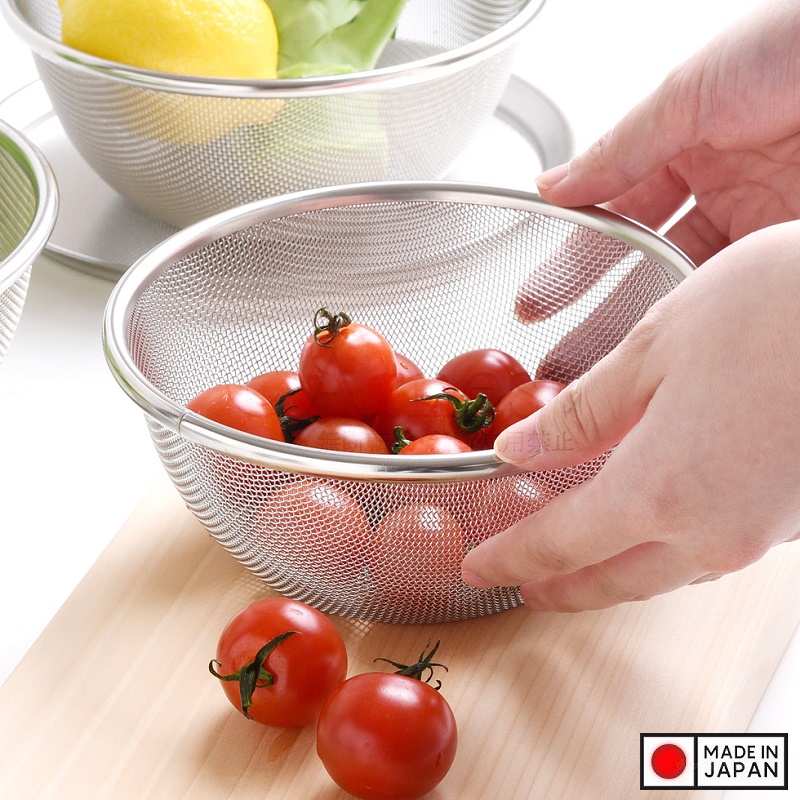 Rổ inox tròn Colander Echo Ø15cm - Hàng nội địa Nhật Bản nhập khẩu chính hãng