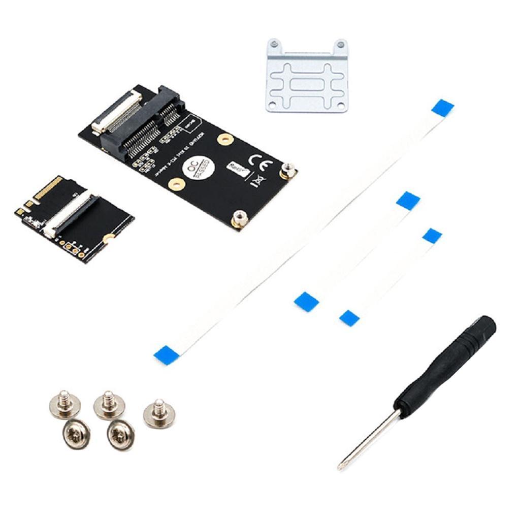 1 Set M.2 () Key A / E / to -E Adapter with 3 FFC Cables