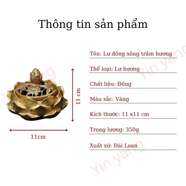 Lư Đốt Trầm Hương- Lò Đồng Cao Cấp- Yinyang Shop cao cấp, chất lượng