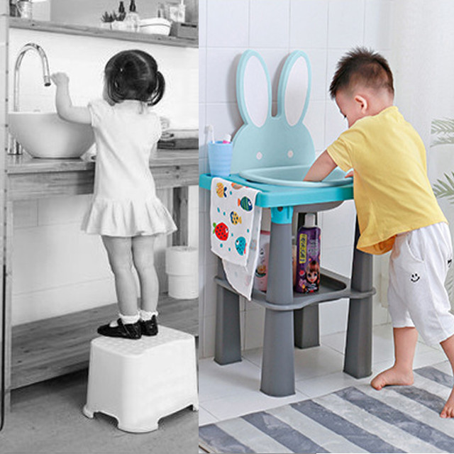 Bồn rửa mặt mini có van và ống sả nước cho bé