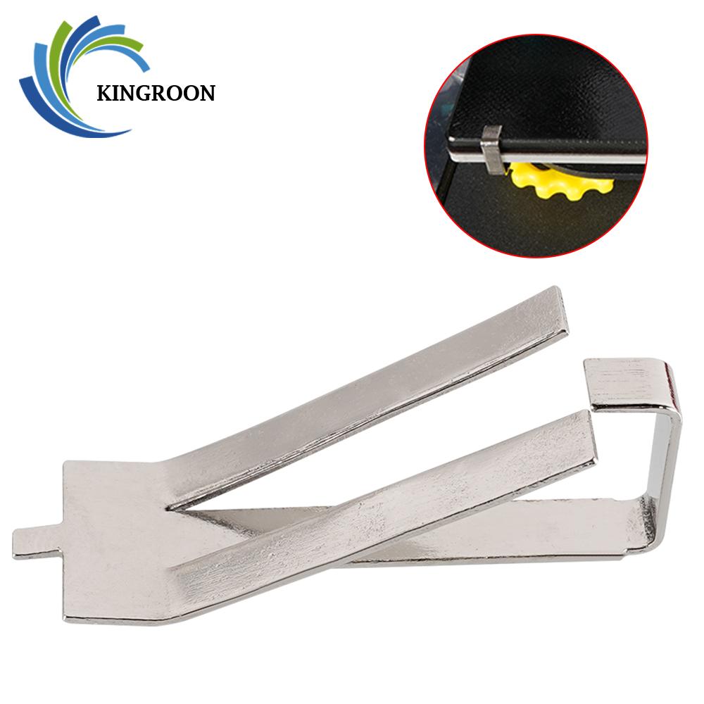 KINGROON 4 Thép Không Gỉ Kính Nóng Giường Kẹp Kẹp 3D Máy In Phần Heatbed Kẹp Ultimaker Xây Dựng Nền Tảng Bình Giữ Nhiệt