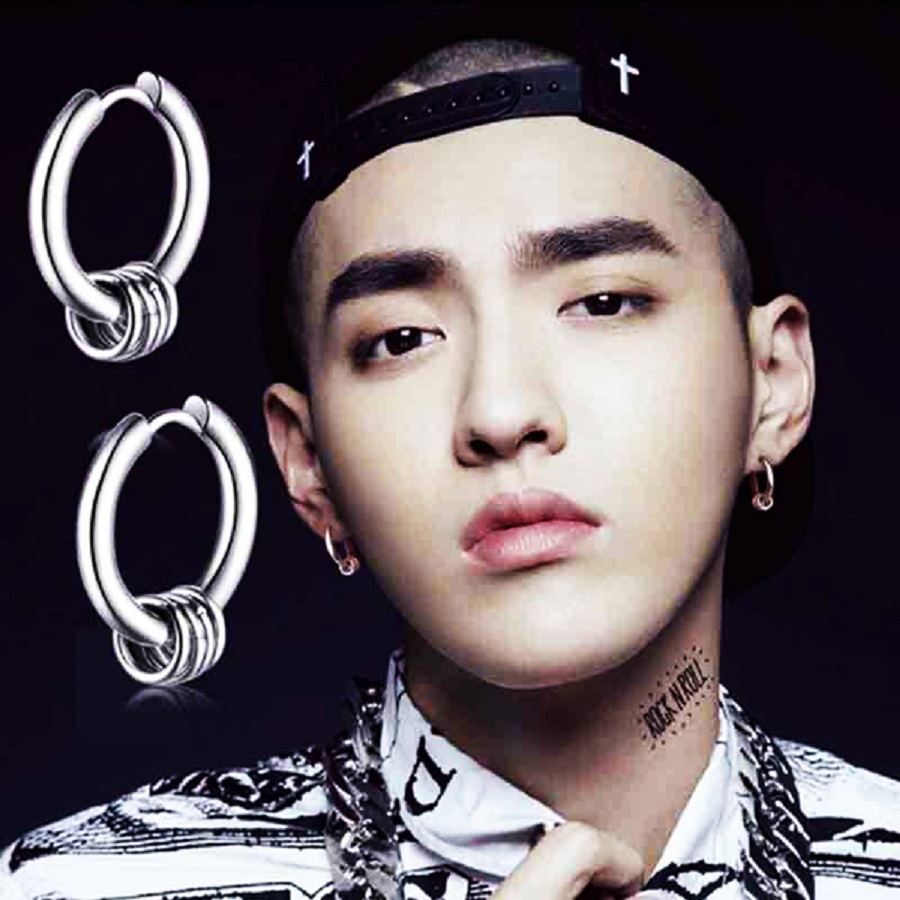 Khuyên tai nam T.O.P Kpop cá tính