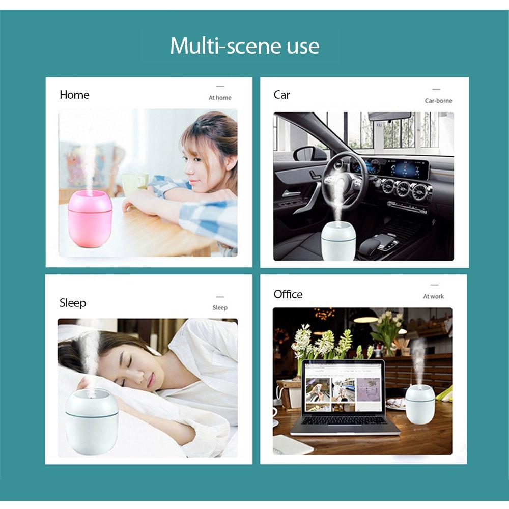 Máy Xông Tinh Dầu Phun Sương Khuếch Tán Tinh Dầu Tỏa Hương Thơm Dùng Cho Phòng Ngủ Và Trong Xe Hơi Khử Khuẩn Đuổi M