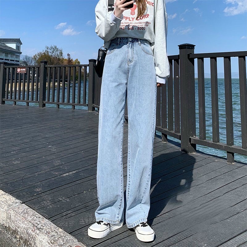 Quần jean ống rộng Simple đủ cỡ size OR121