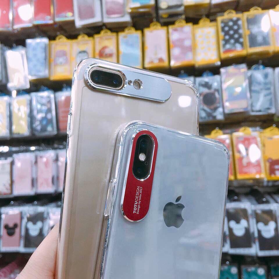 Ôp lưng trong suốt bảo vệ camera cho iphone X/SX