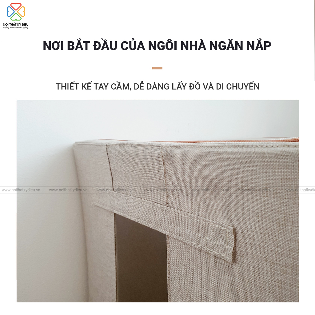 HỘP VẢI ĐỰNG CHĂN MÀN KHUNG THÉP 2 CỬA