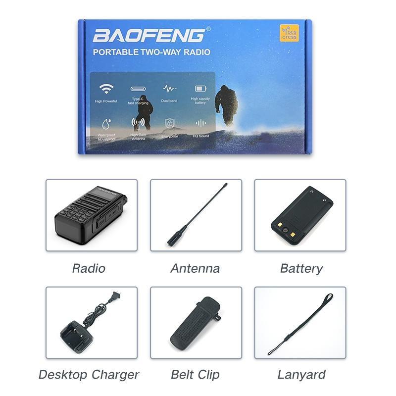 Bộ Đàm Hai Chiều Chống Thấm Nước IP68 2022 Baofeng UV-16R Pro CB Ham 30-50 KM