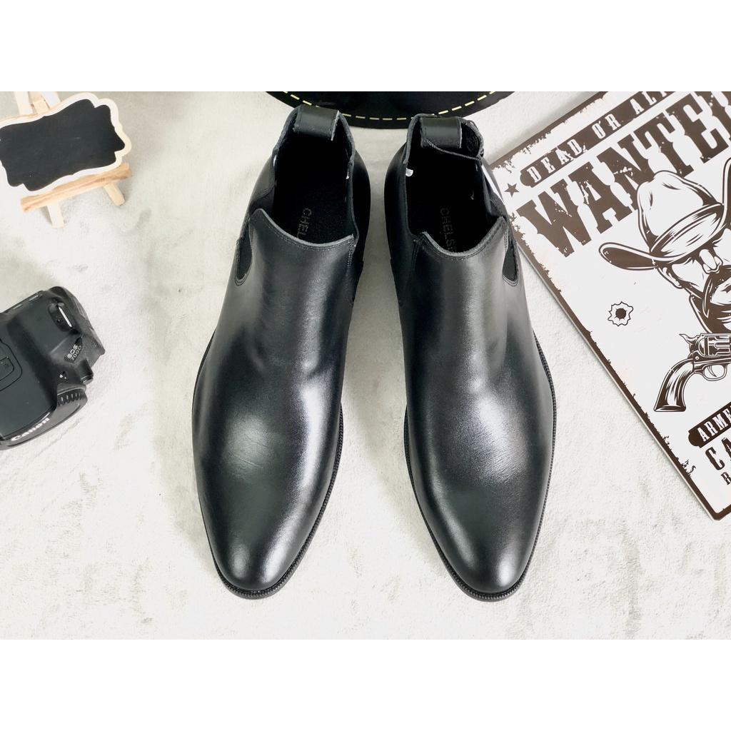 (Ưu đãi đặt biệt) Chelsea Boot da bò đế cao su - Duky store