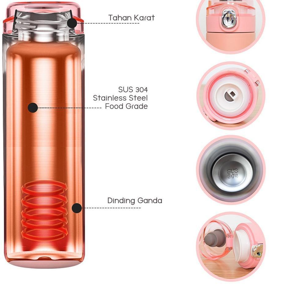 Bình nước giữ nhiệt cao cấp 500ml A-6