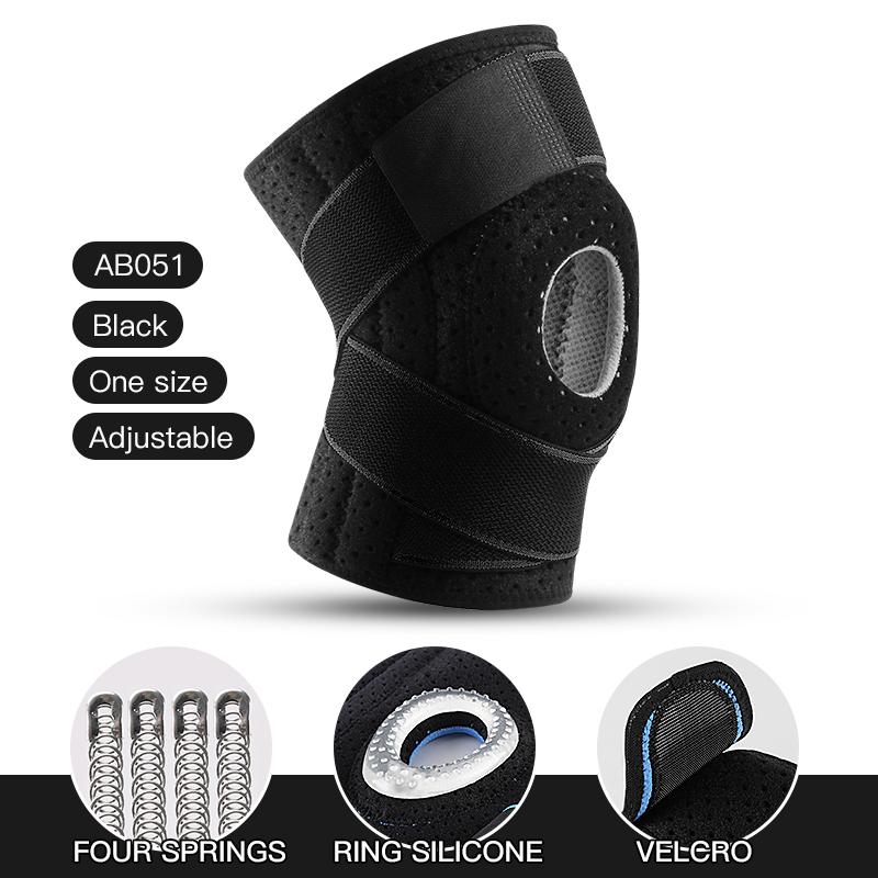 Thể dục Kneepad Băng có áp lực Áo KNEE Tấm đệm KNEE Viêm khớp Viêm Bảo vệ Thể thao Gear Bóng chuyền KNEE BRACE BRACE BRACE Color: AB051-PK