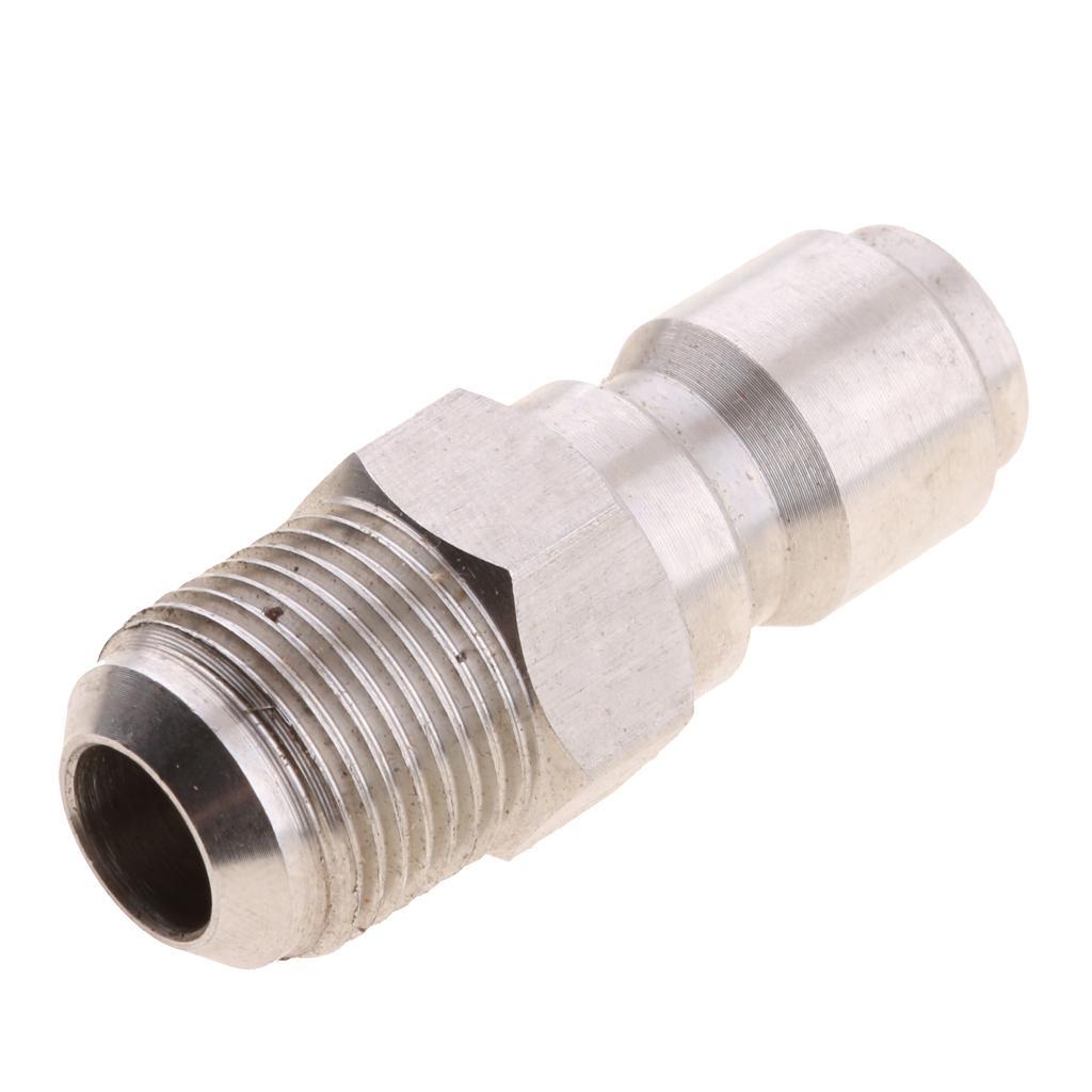 3 Pieces 3/8" Quick Connector to 15mm Male Adapter Plug for Pressure Washer
