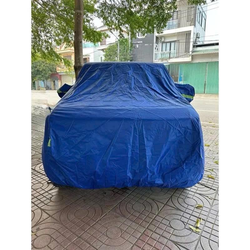 Bạt phủ ô tô chống nắng mưa vải dù, bạt trùm xe hơi nano bền đẹp phù hợp cho các dòng xe bạt xanh