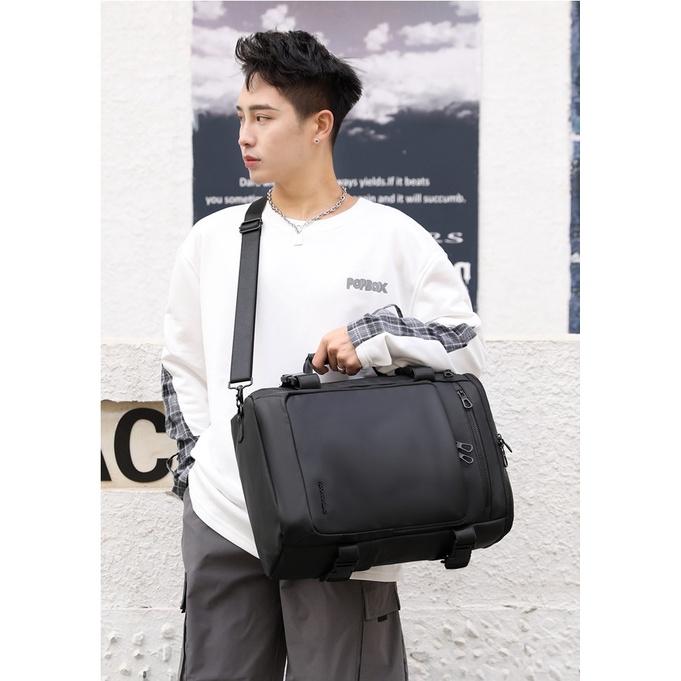 Balo Nam Nữ Unisex Laptop 15.6inch Da Pu Cao Cấp Chống Nước TOUGHSLHSBAG Hàng Xịn Chuẩn Căng Đét, Full Tag - Golovejoy