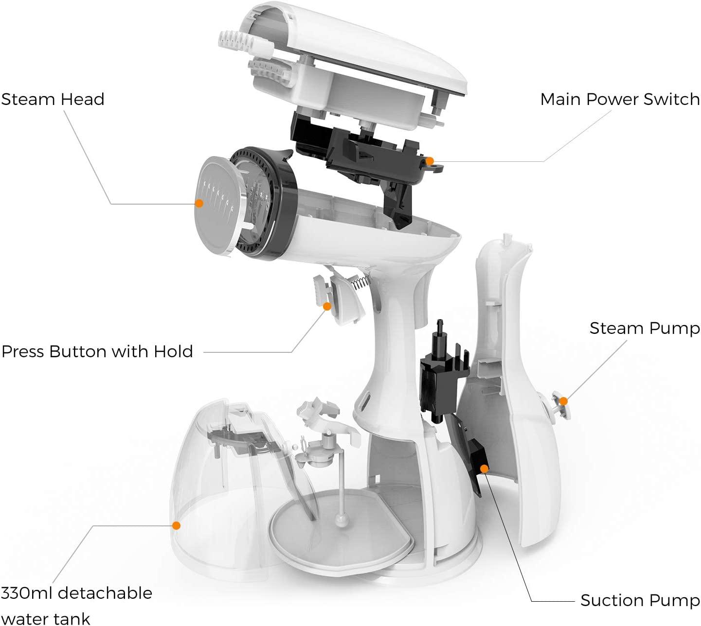 Hơi nước, hơi nước hấp di động Iron Iron 1500W 330ml hơi nước hơi nước hấp bằng hơi nước hấp