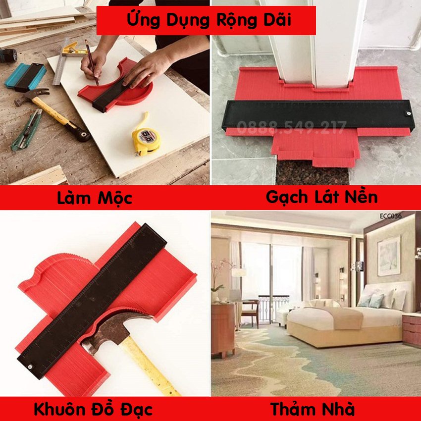 THƯỚC ĐỊNH HÌNH - SAO CHÉP HÌNH DẠNG, THƯỚC ĐO LẤY GÓC ĐƯỜNG VIỀN, THƯỚC ĐO ĐA GÓC CHUYÊN DỤNG