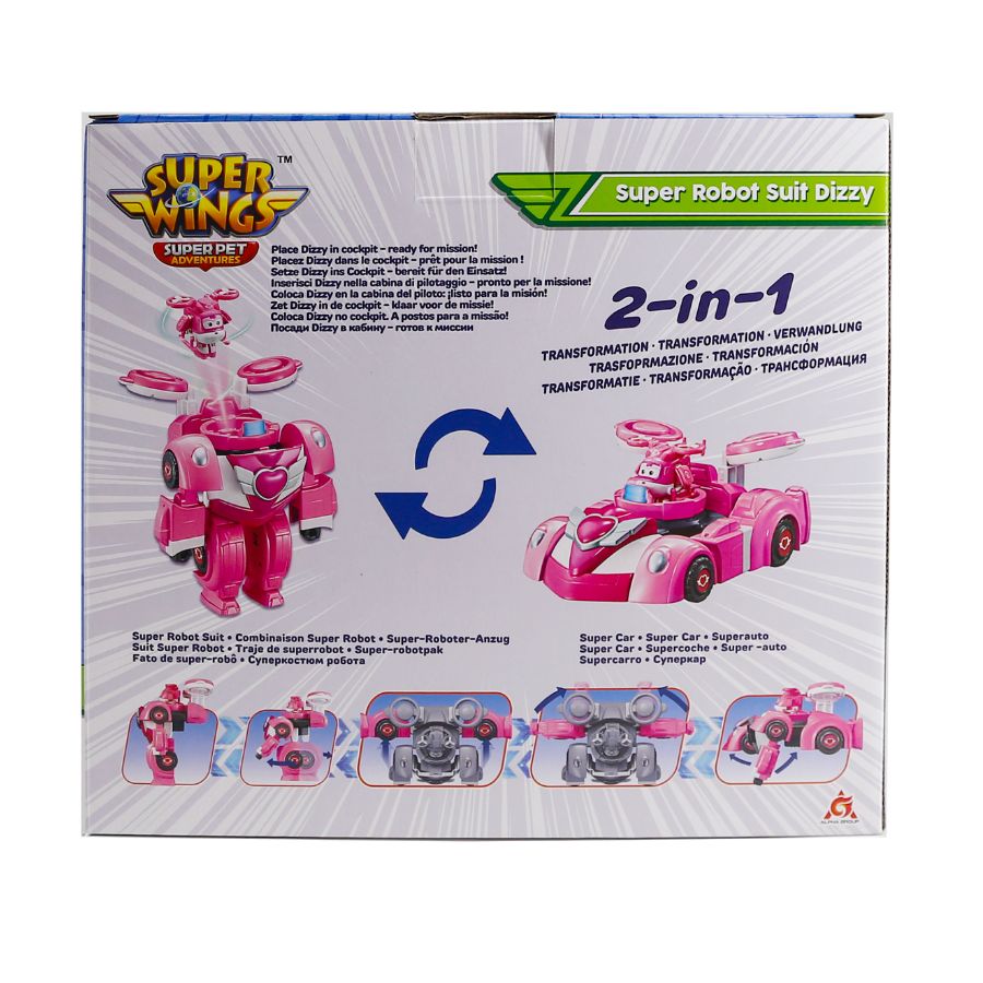 Đồ Chơi Siêu Robot Biến Hình Xe Đua - Dizzy Khéo Léo SUPERWINGS EU770354