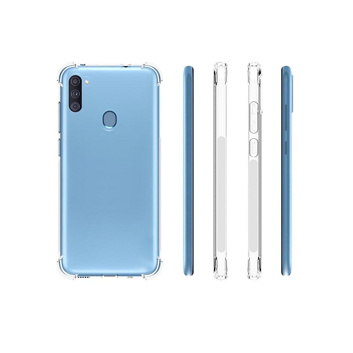 Ốp lưng dành cho Samsung Galaxy A11 silicon dẻo trong chống sốc 4 góc cao cấp