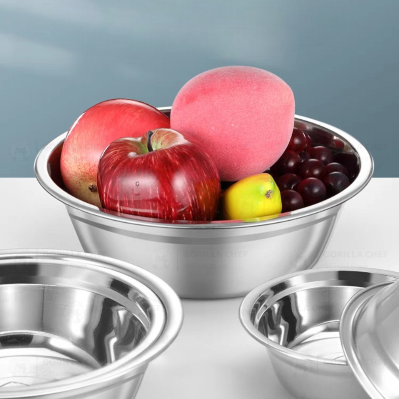 Thau Inox Trơn Kiểu Hàn Quốc 28cm Chậu Inox Thiết Kế Đơn Giản, Sang Trọng Dày Dặn Đẹp